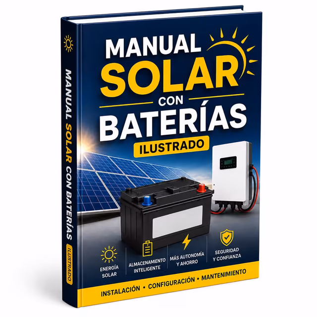 Portada en español del Manual Solar con Baterías